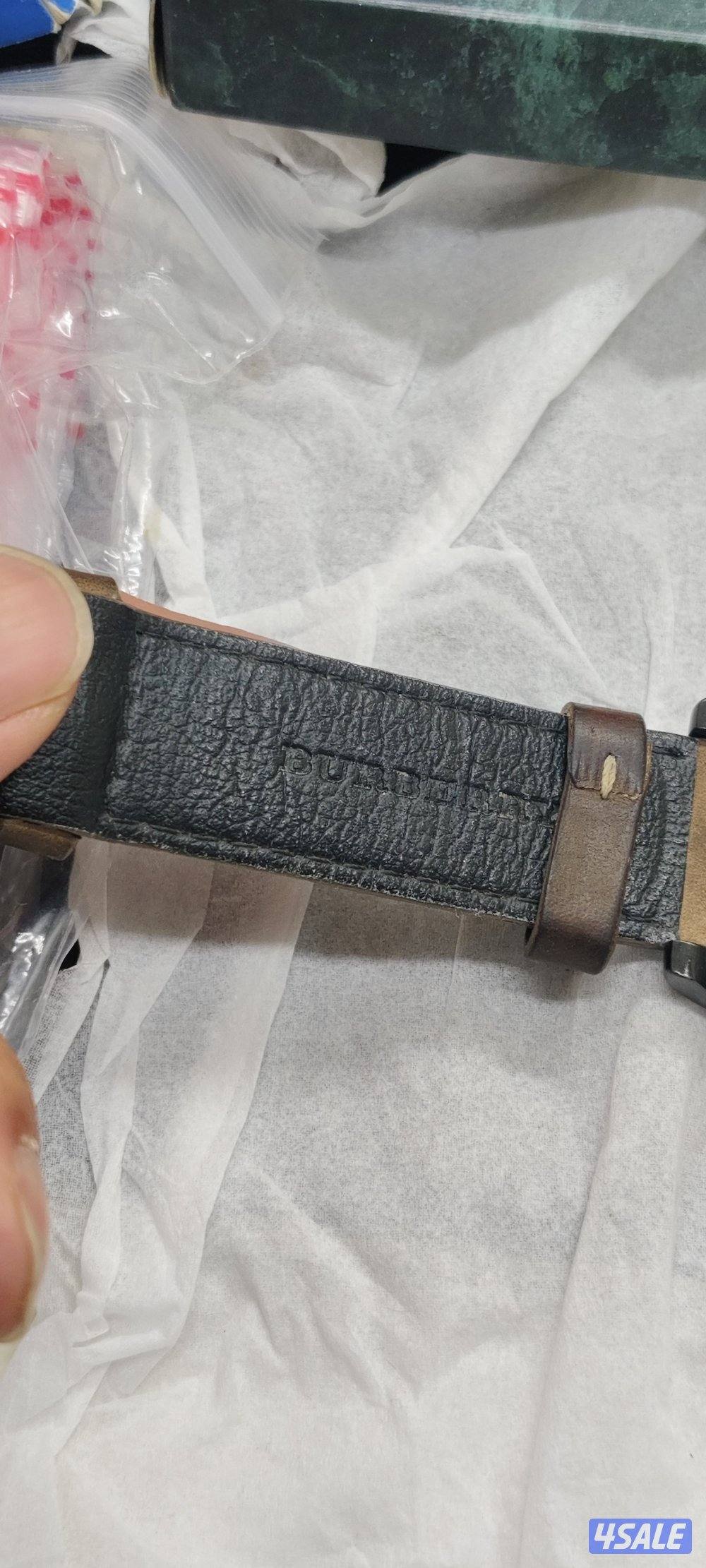 Burberry BU7806
Burberry Military Black Dial luminous HandsTan Leather3