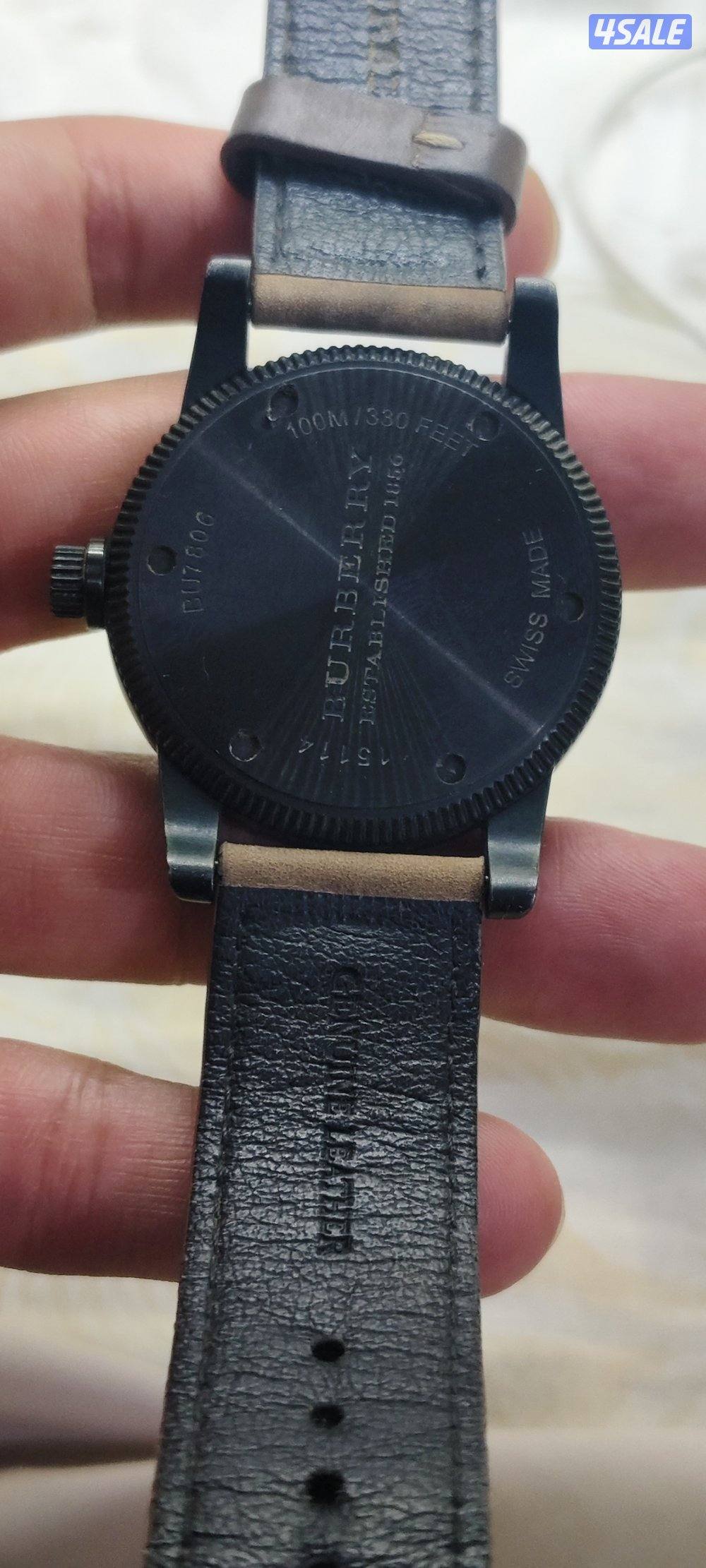 Burberry BU7806
Burberry Military Black Dial luminous HandsTan Leather4