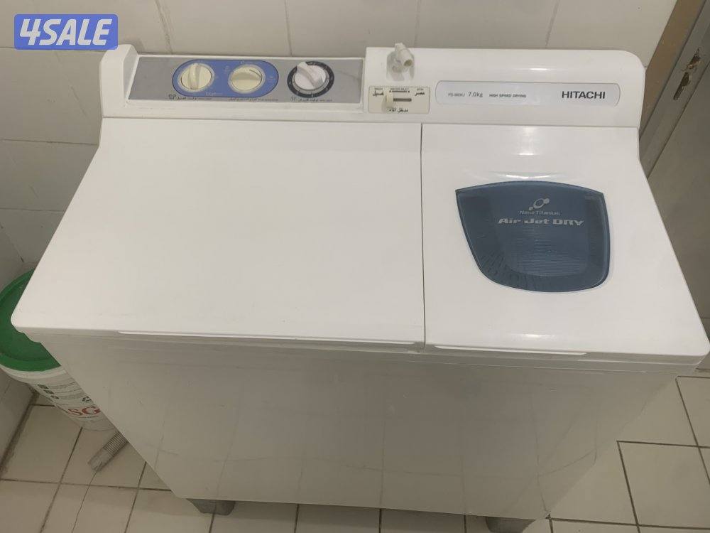 غساله هيتاشي 7كيلو ونص استعمال خفيف جداً 25دينار ——— غساله دايو 5كيلو و1