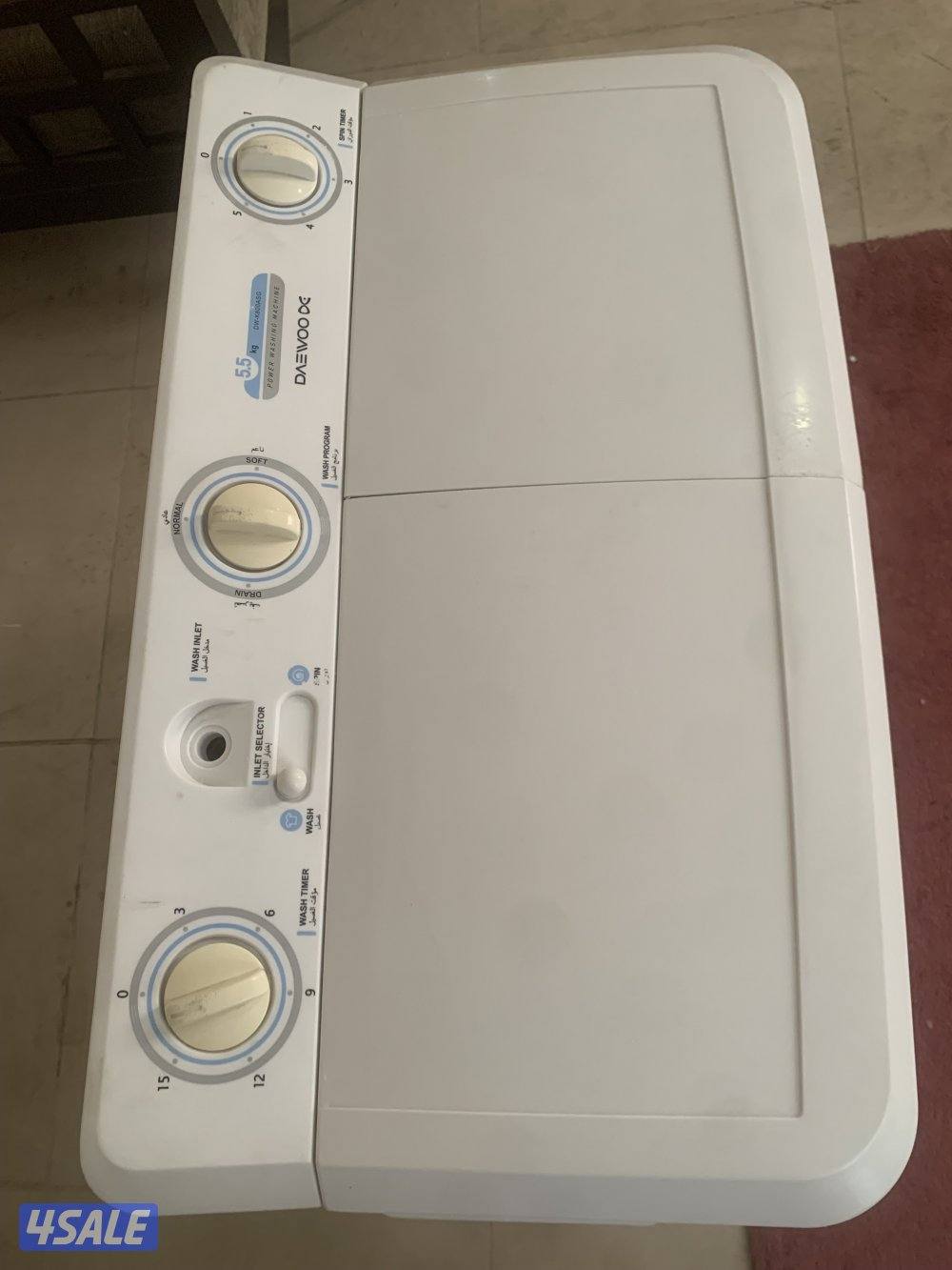 غساله هيتاشي 7كيلو ونص استعمال خفيف جداً 25دينار ——— غساله دايو 5كيلو و5