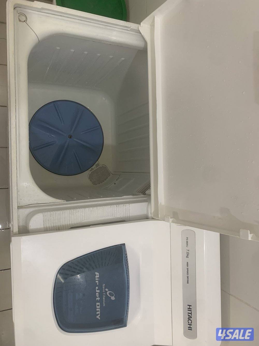 غساله هيتاشي 7كيلو ونص استعمال خفيف جداً 25دينار ——— غساله دايو 5كيلو و3