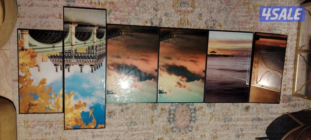 ديكورات حائط 6 اشكال  ب 5 دينار في الفنطاس0