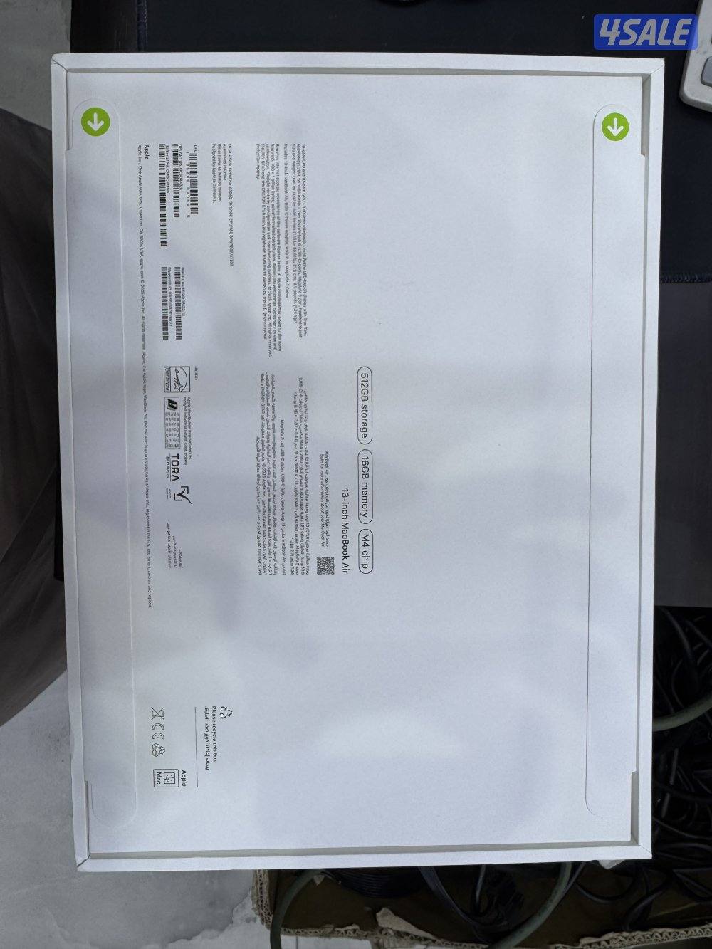 MACBOOK AIR M4 16GB RAM 512GB4