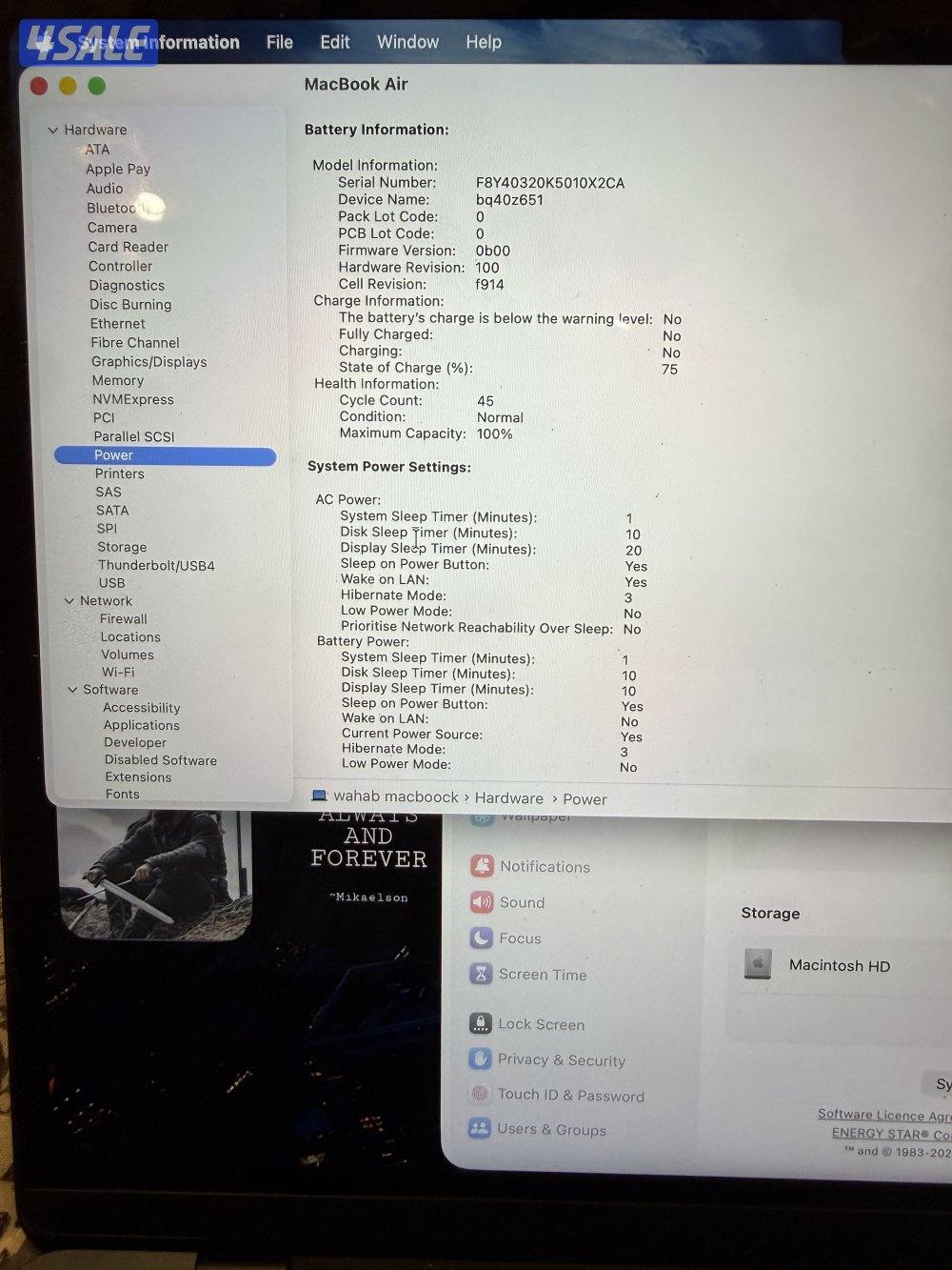 ماك بوك اير m3 كلحي نظيف4