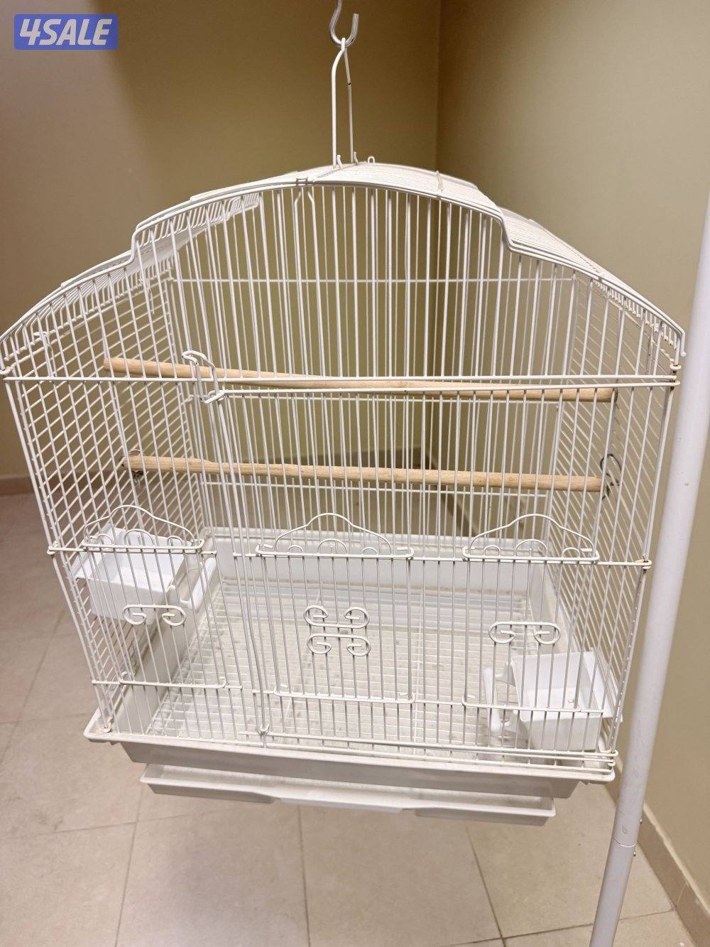 Bar Spacing Shell Top Bird White Cage its new0