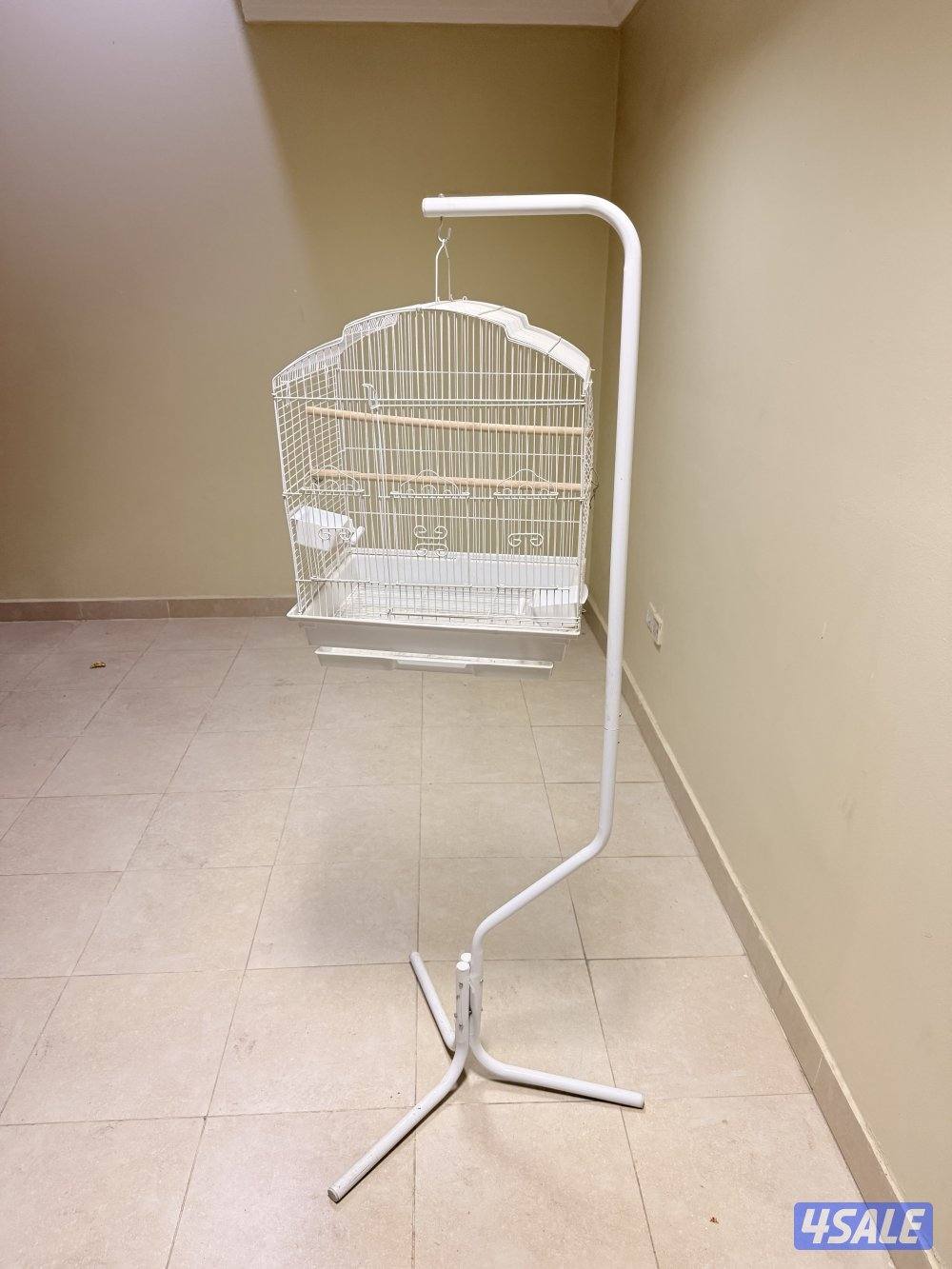 Bar Spacing Shell Top Bird White Cage its new1