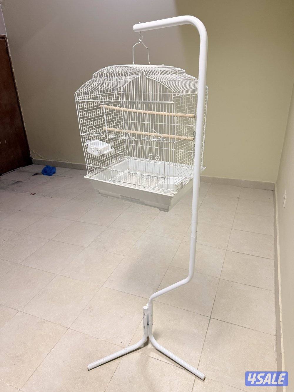 Bar Spacing Shell Top Bird White Cage its new2
