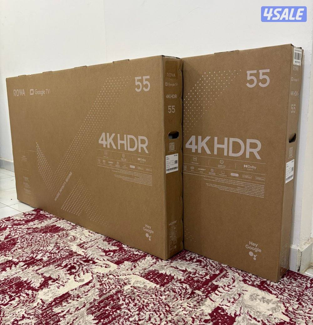 للبيع تلفزيونات 55 و 43 بوصه سمارت 2025 أعلي فئه توصيل 24 ساعة1
