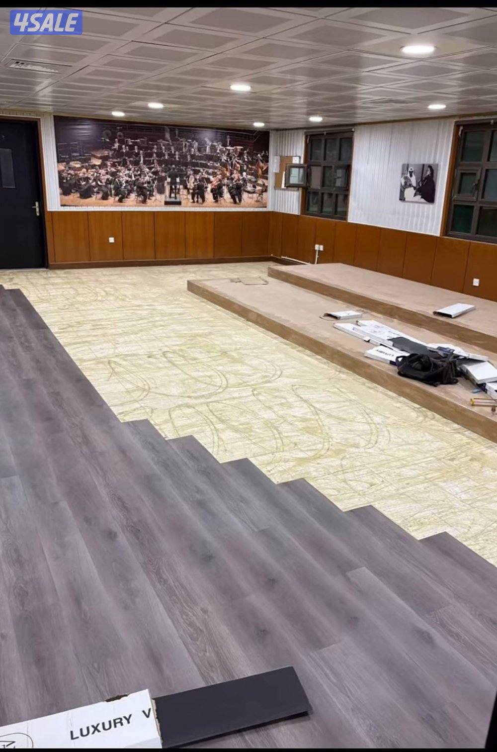 ارضيه باركيه خشب باركيه البلاستيك باركيه SPC نعلات الفيبر ورق جدران4