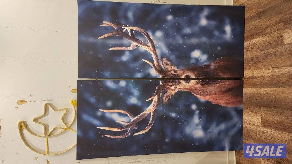 طاولة وسط + منظرة + ابجورة + لوحة فنية غزال + طاولة تقديم2