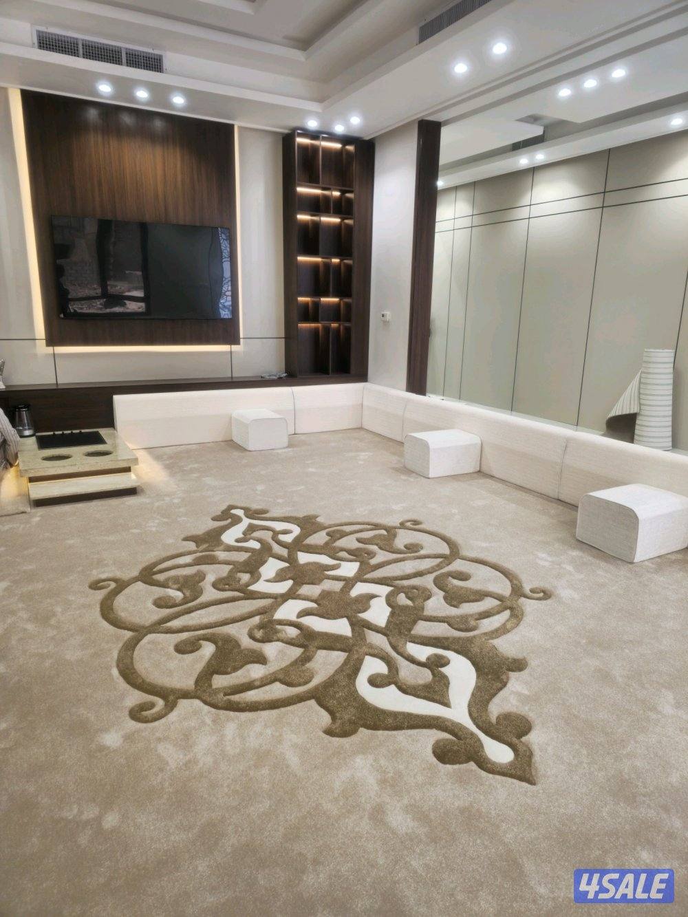 تفصيل كنبات وكراسي ملكيات وجلسات وتفصيل ستائر + يوجود سجاد قص بلمتر اف2