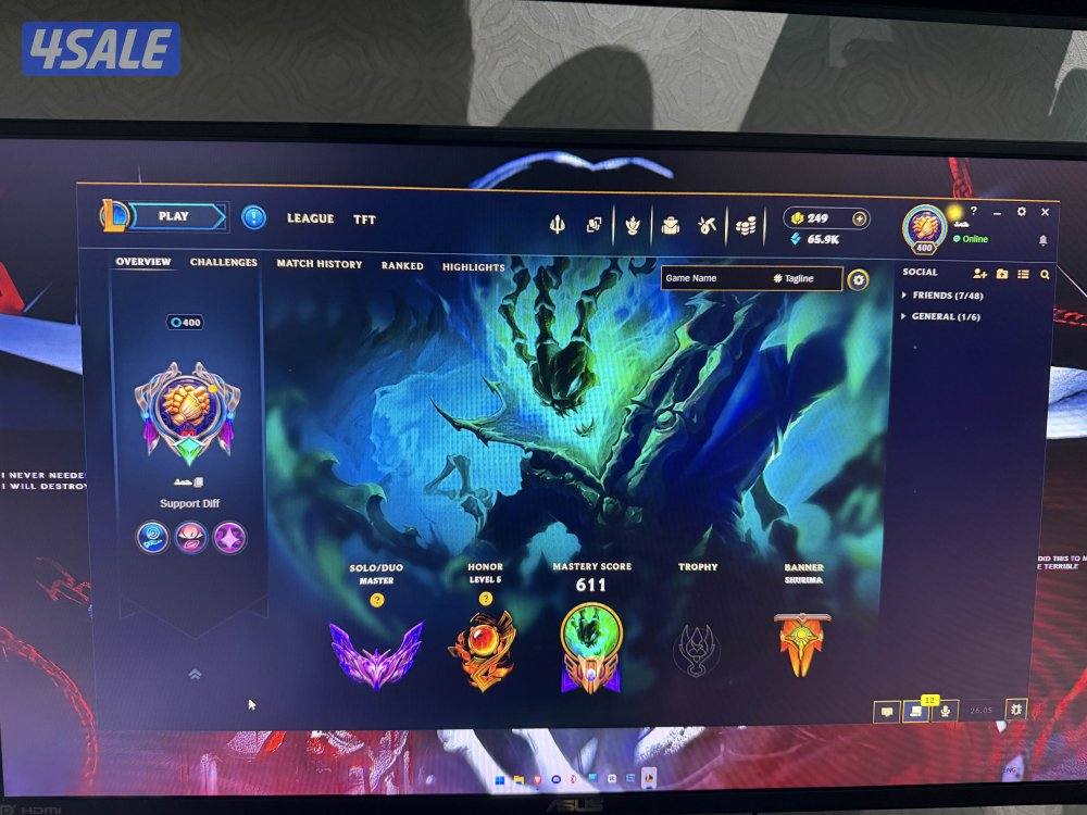 حسابين لول للبيع ماستر اقرا الوصف League of legends LOL3