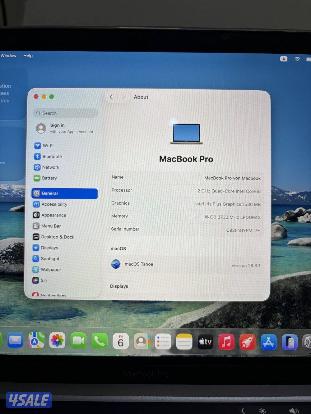 ماك بوك برو 2020 - جهاز قوي حق البرمجة والتصميم والمونتاج2