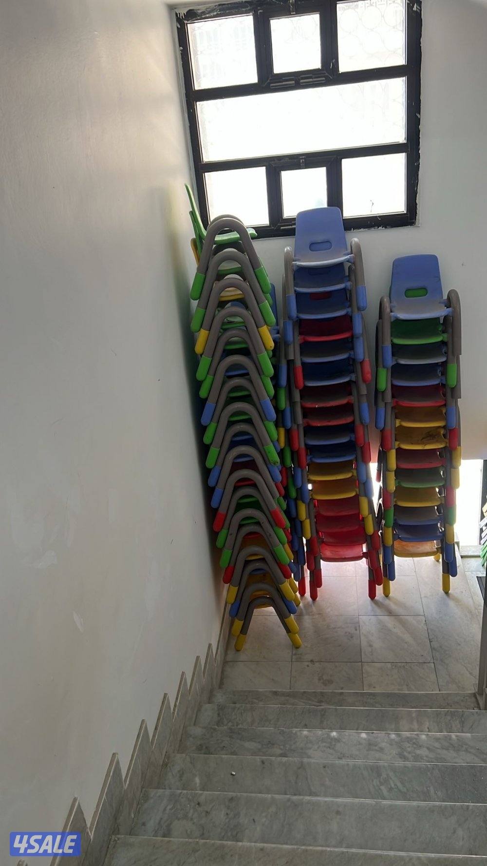 Kids plastic chair with arm rest1