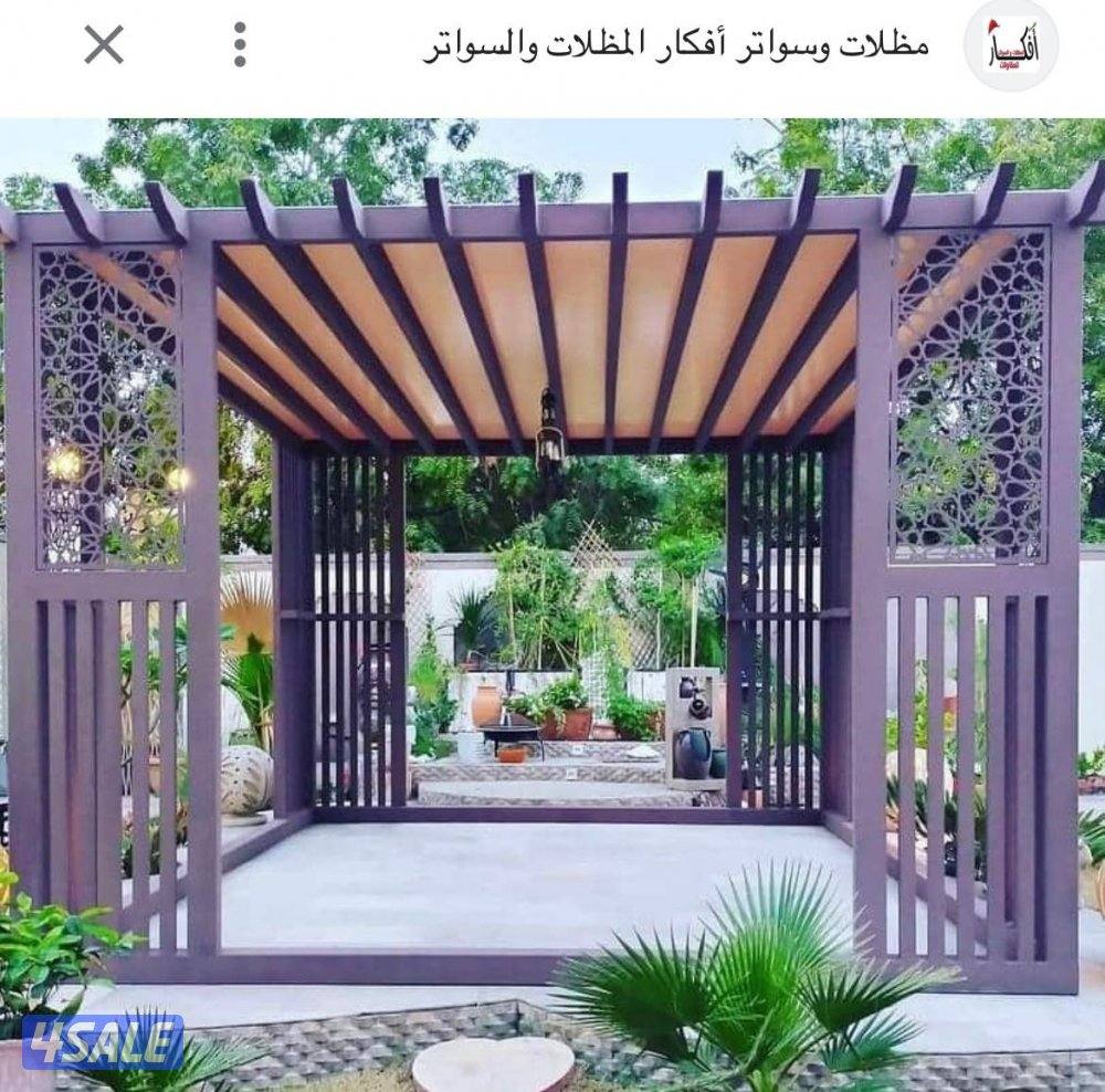 حداد عام مظلات سندوتش بانل أسوار حديق جميع مناطق الكويت7