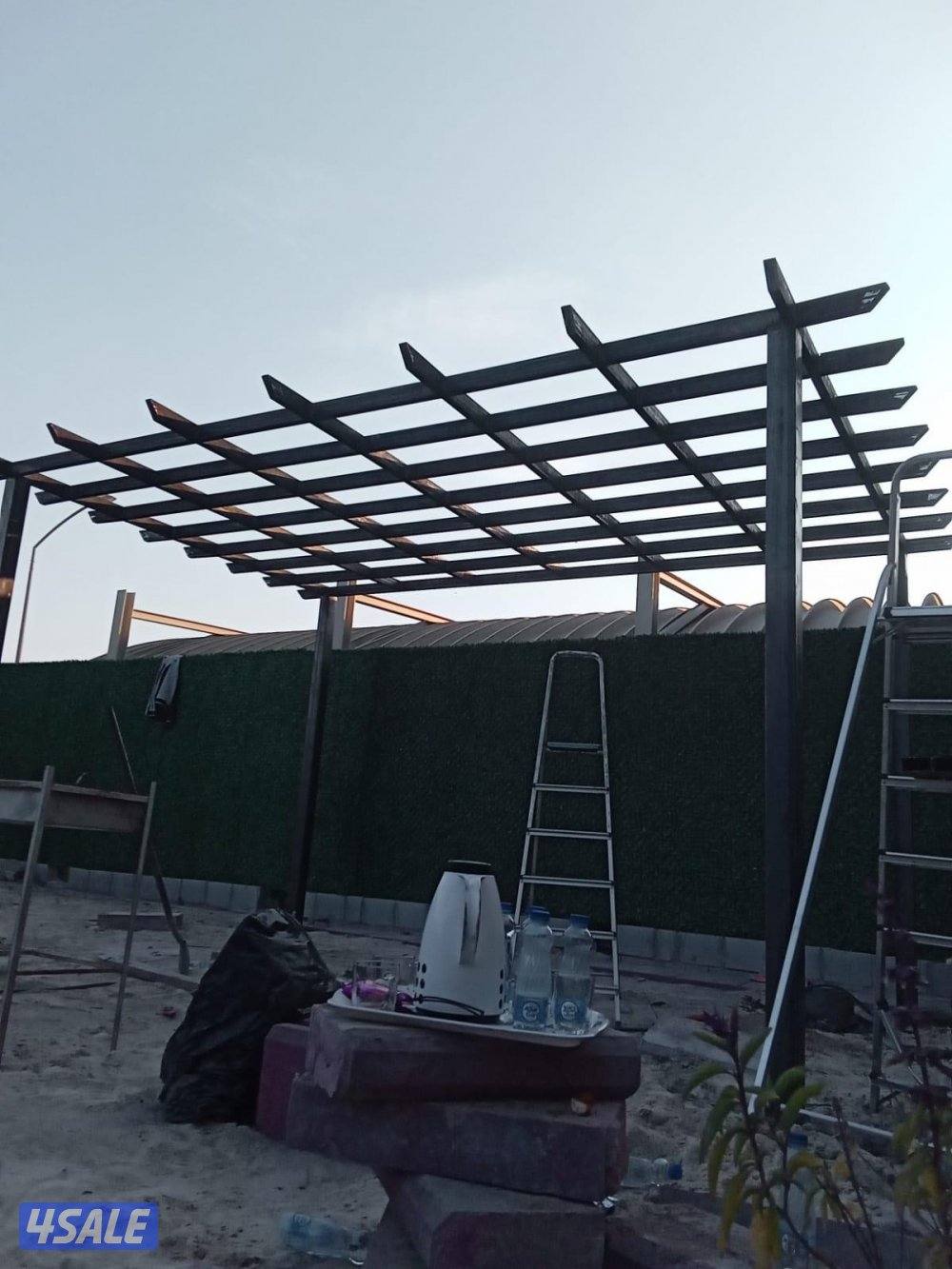 حداد عام مظلات سندوتش بانل أسوار حديق جميع مناطق الكويت10