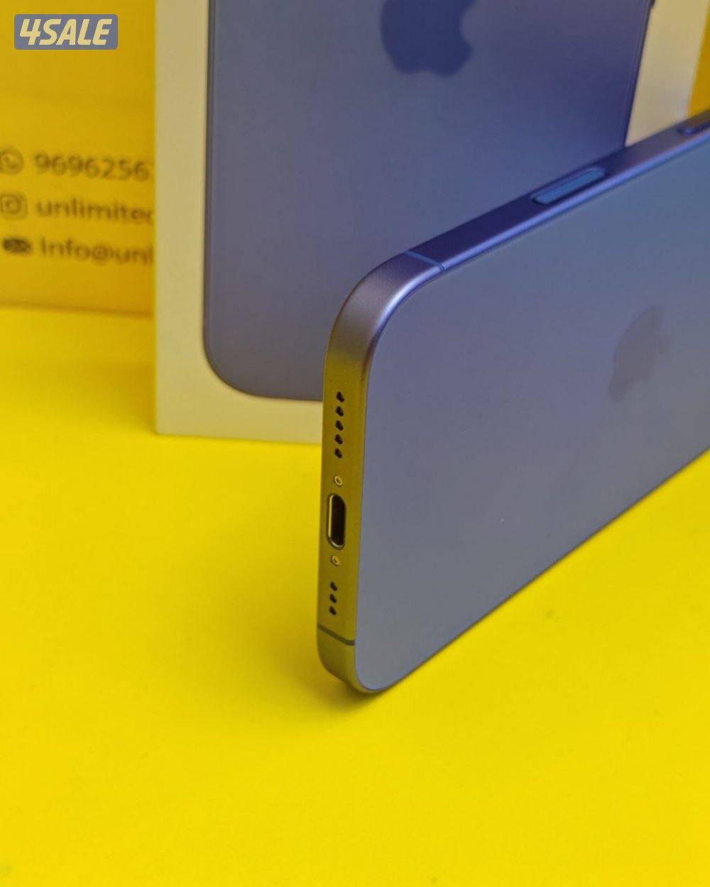 ايفون 16 – 128 جيجا أزرق الترامارين نسبة البطارية 100% مستعمل كالجديد9