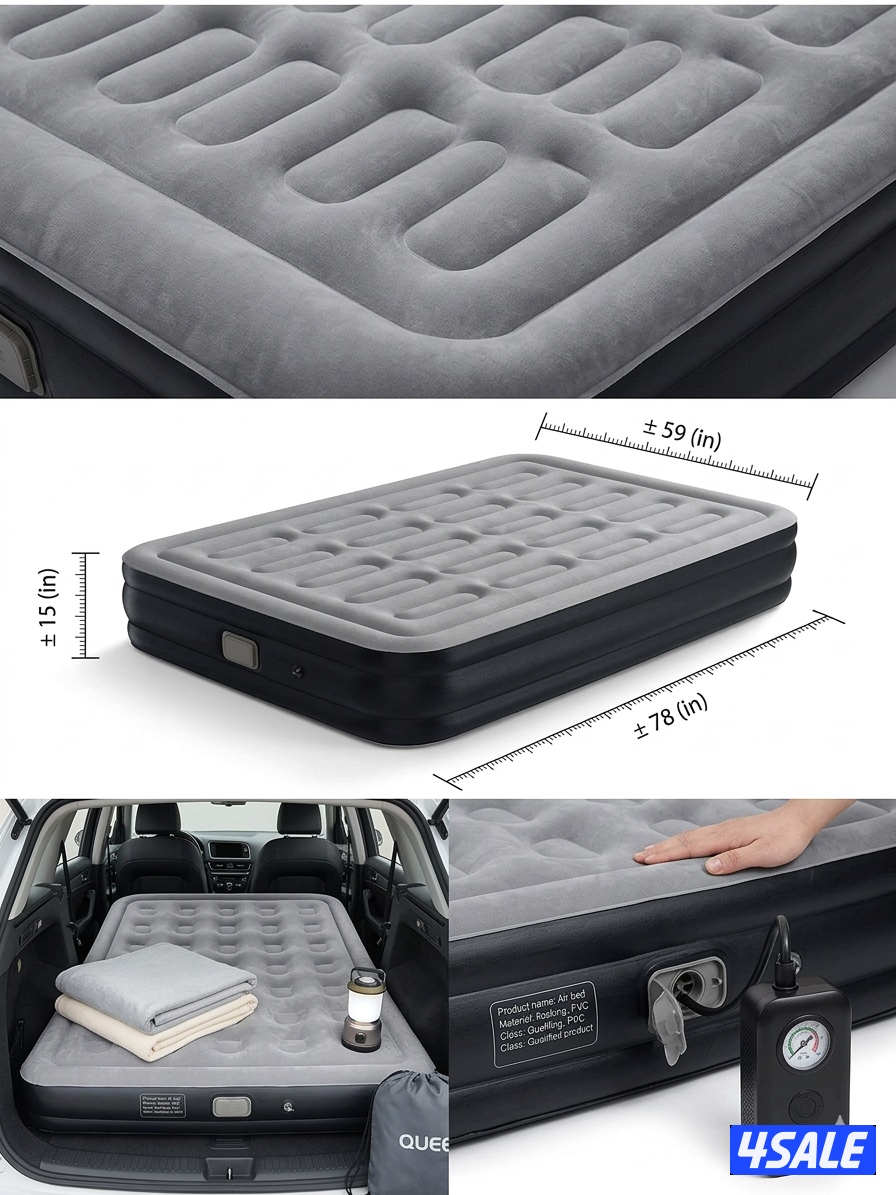 QUEES B15 Car Air Bed & Portable Mattress0