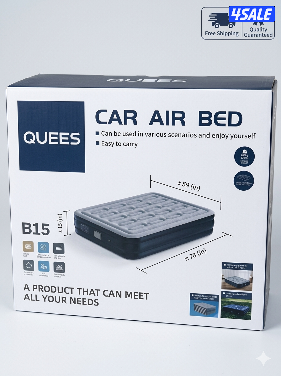 QUEES B15 Car Air Bed & Portable Mattress1