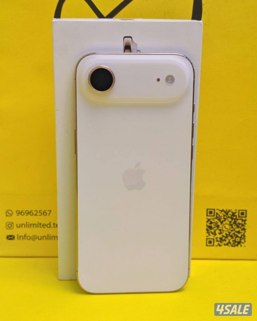 ايفون 17 اير – 512 جيجا – ذهبي فاتح نسبة البطارية 100% مستعمل كالجديد3