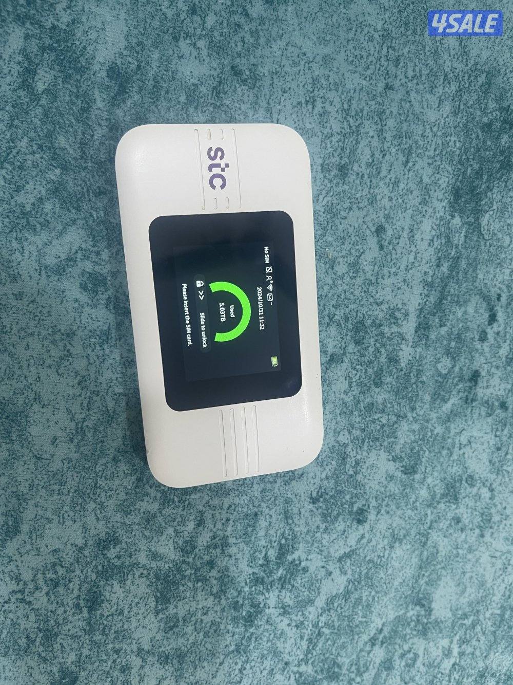 راوتر متنقل stc فايف جي 5g نظيف وشغال تمام0