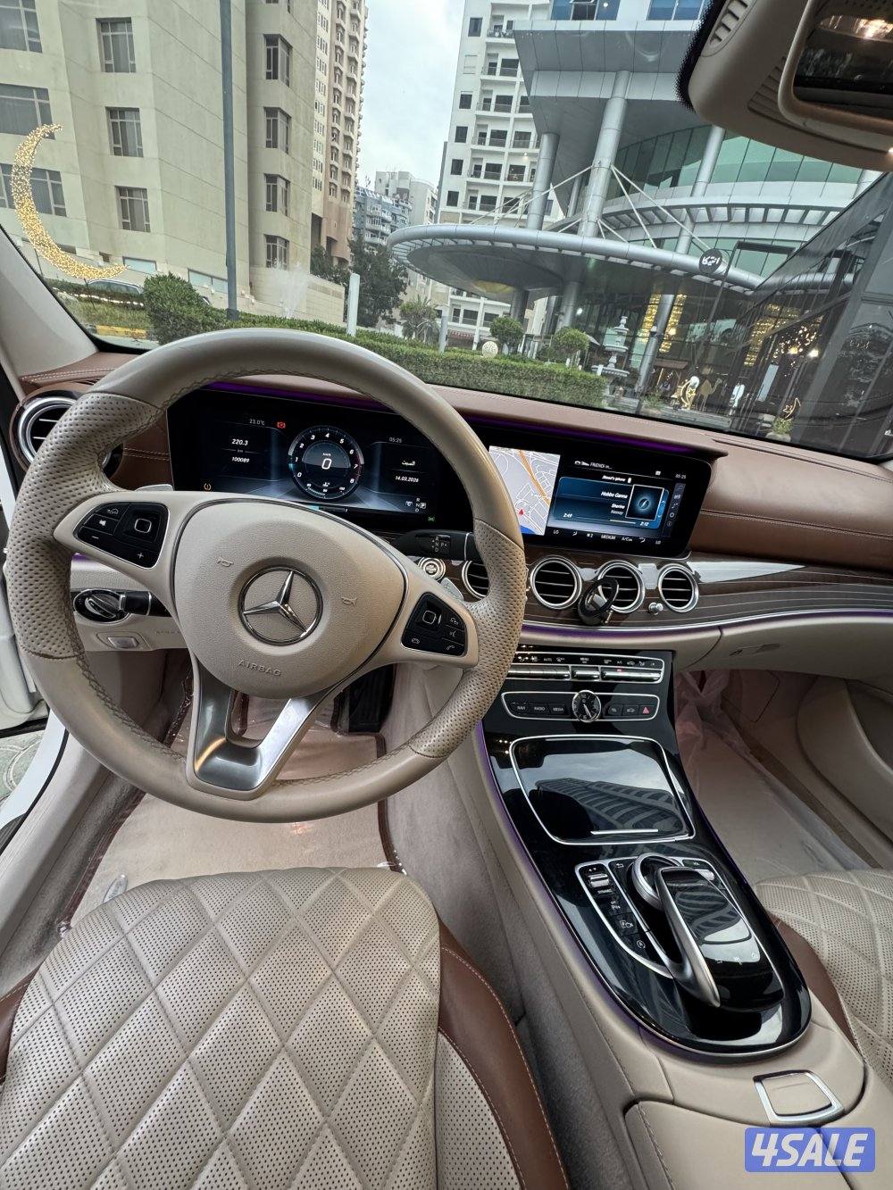 مرسيدس E300 موديل 2017 ممشى 100 الف صبغ الوكالة مواصفات خاصة12