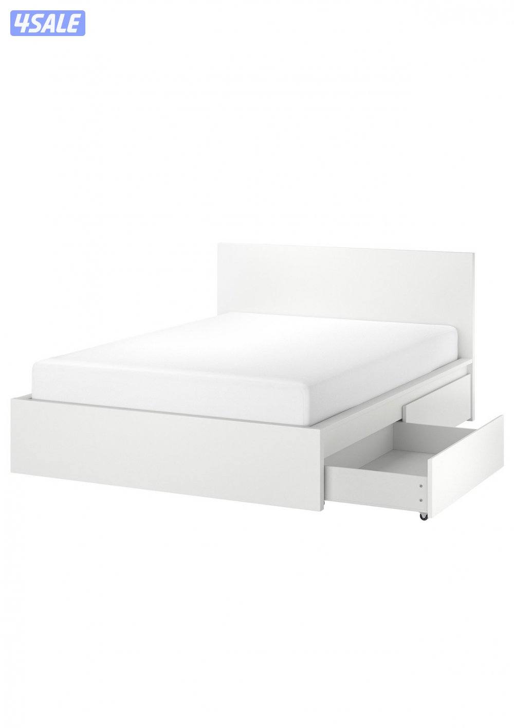 Ikea Bed frame + bed side table                           Bed =160*2000