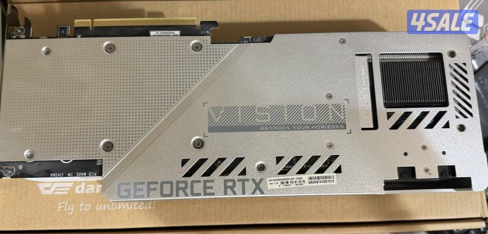 GIGABYTE RTX 3080 GAMING OC 10GB USED كرت شاشة مستعمل0