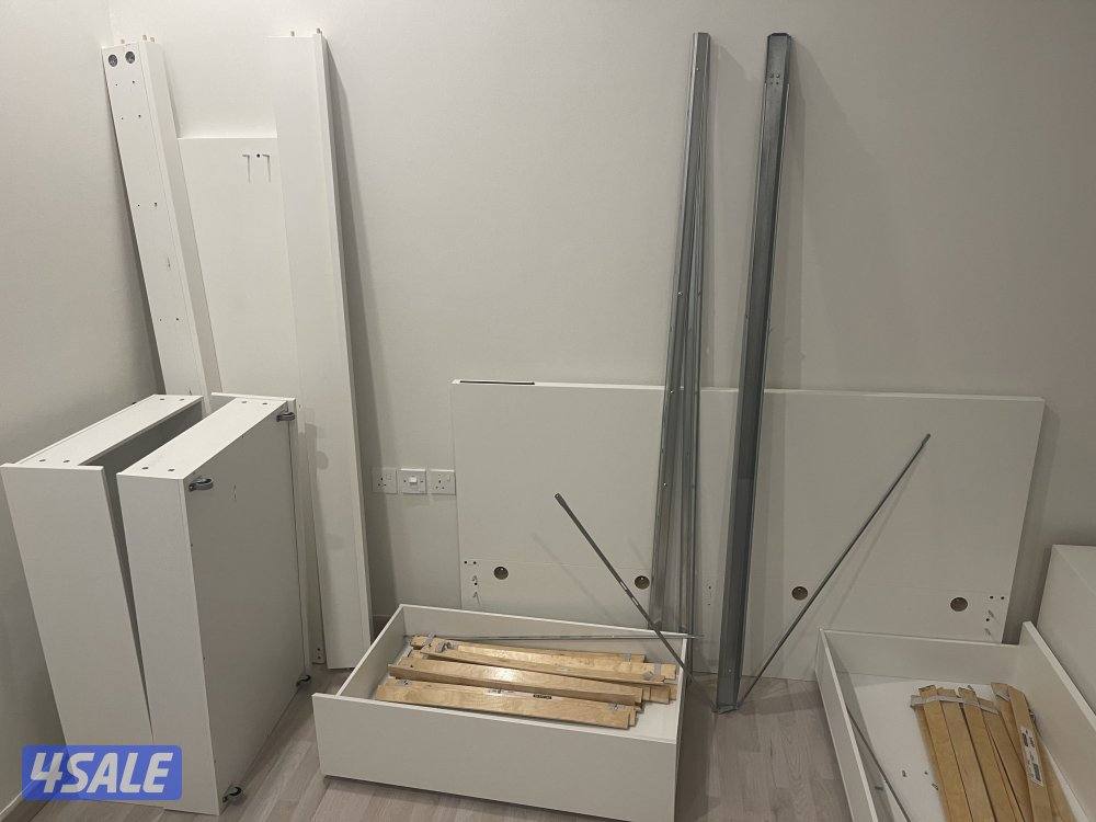 Ikea Bed frame + bed side table                           Bed =160*2002