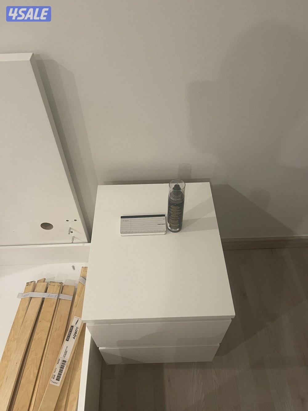 Ikea Bed frame + bed side table                           Bed =160*2003