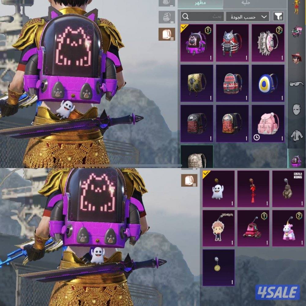 حسابات ببجي منوعه ~ المحارب ولفله عالي ٦٣🔥4