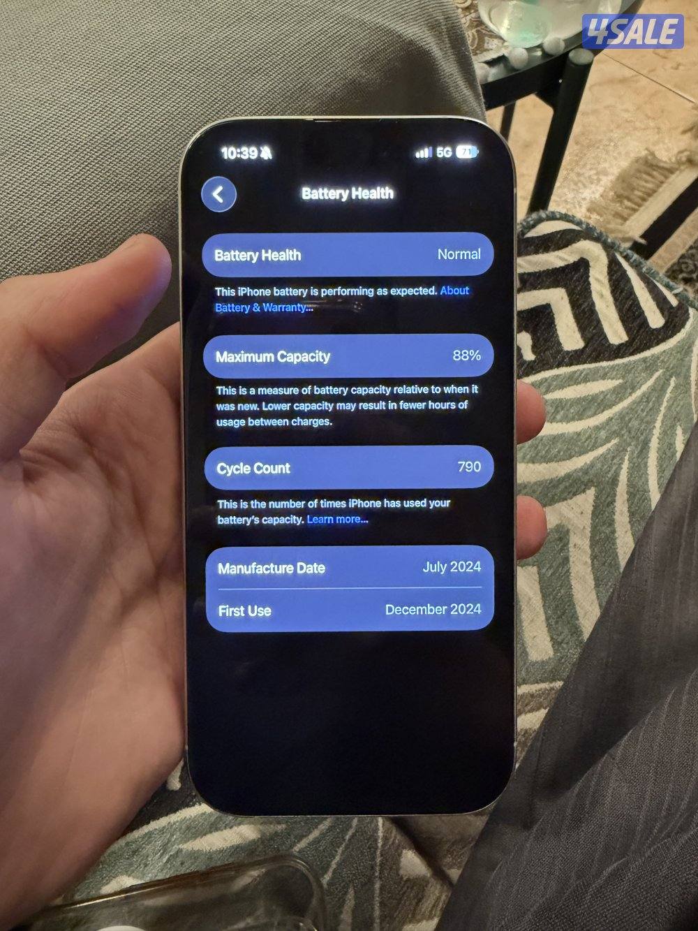 للبيع ايفون 16 برو نظيف فقط زلوغ بسيطه بالشاشه3