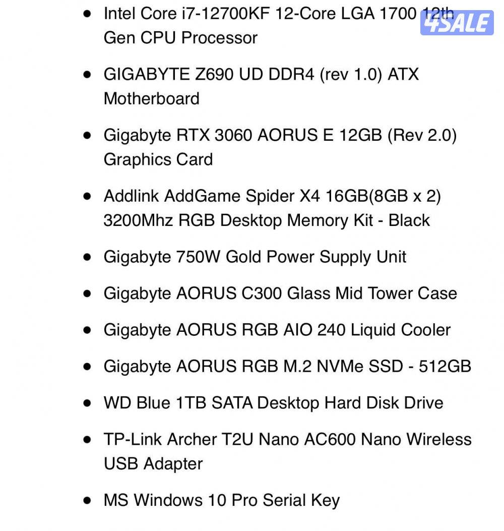 للبيع Pc استخدام فوق الحشمة للصامل فقط . Windows 11 ،  قابل للمفاوضة .1