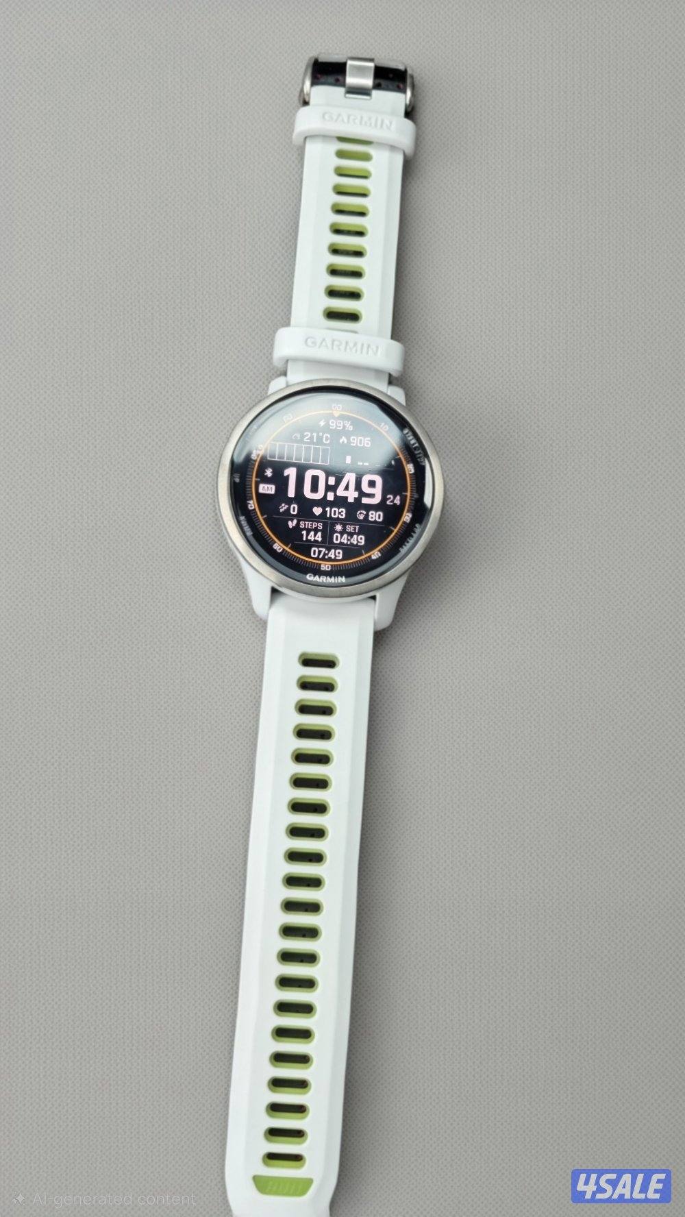 للبع ساعة قارمن فور رنر ابيض 970 Garmin FORERUNNER2