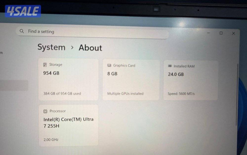 لابتوب العاب قوي للبيع حالته جديدة3