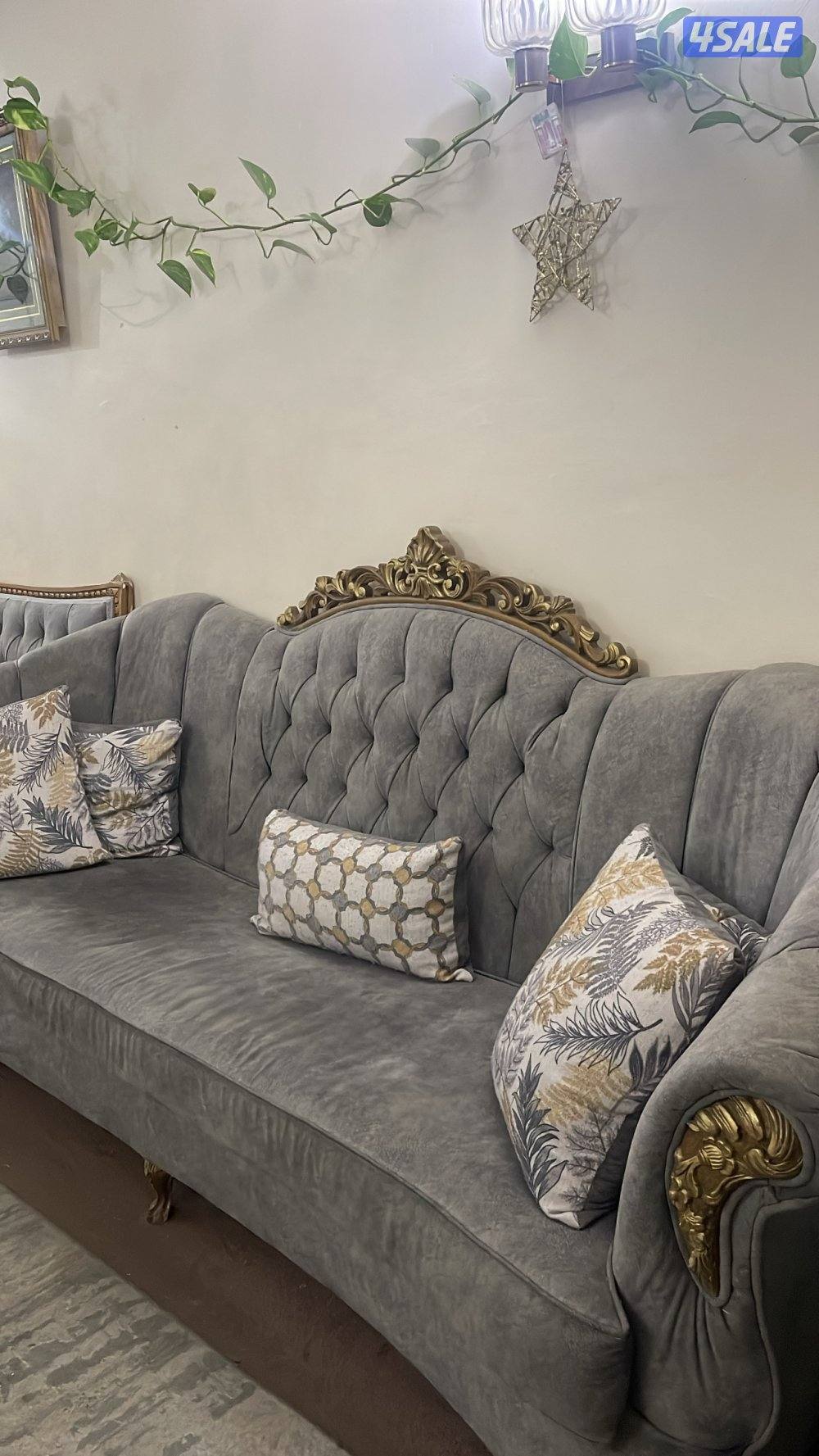 طقم كنب كامل مع طاولة الوسط1