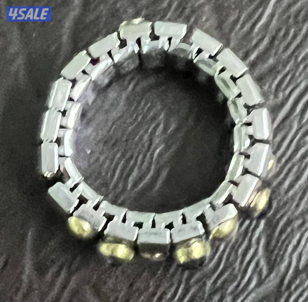 سوار نومينيشن إيطالي أصلي - ذهب 18K وأحجار أميثيست طبيعية9