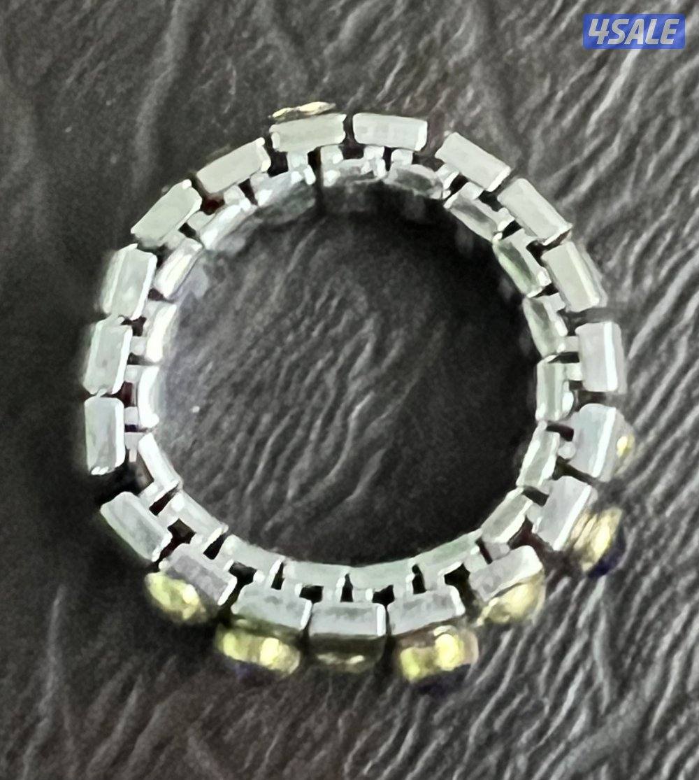 سوار نومينيشن إيطالي أصلي - ذهب 18K وأحجار أميثيست طبيعية10