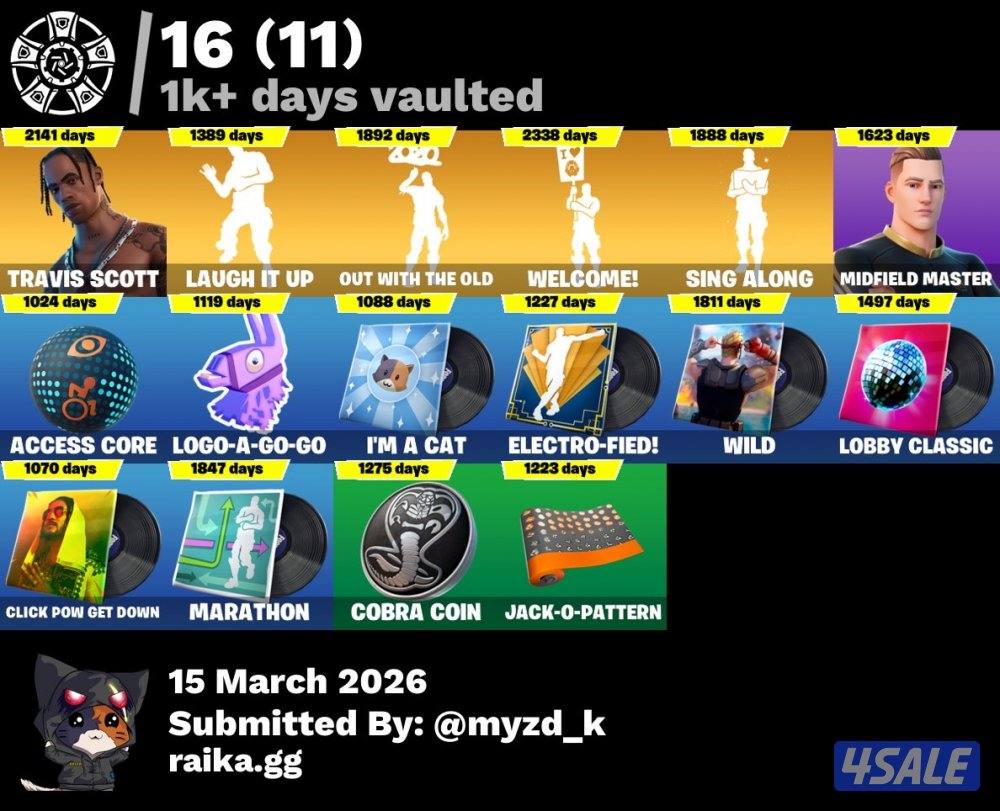 حساب فورت نايت فخم فيه افضل ٦ نوادر بل لعبة 🔥🔥🔥10