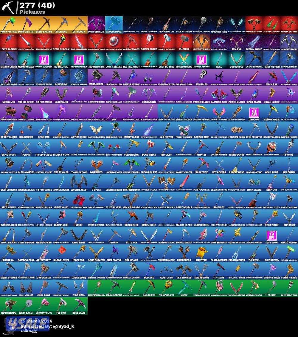 حساب فورت نايت فخم فيه افضل ٦ نوادر بل لعبة 🔥🔥🔥3