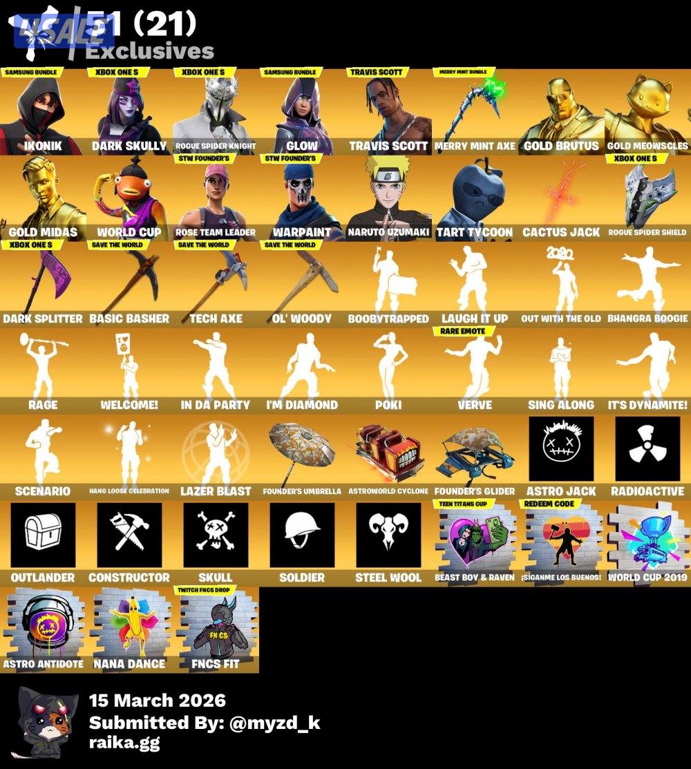 حساب فورت نايت فخم فيه افضل ٦ نوادر بل لعبة 🔥🔥🔥0