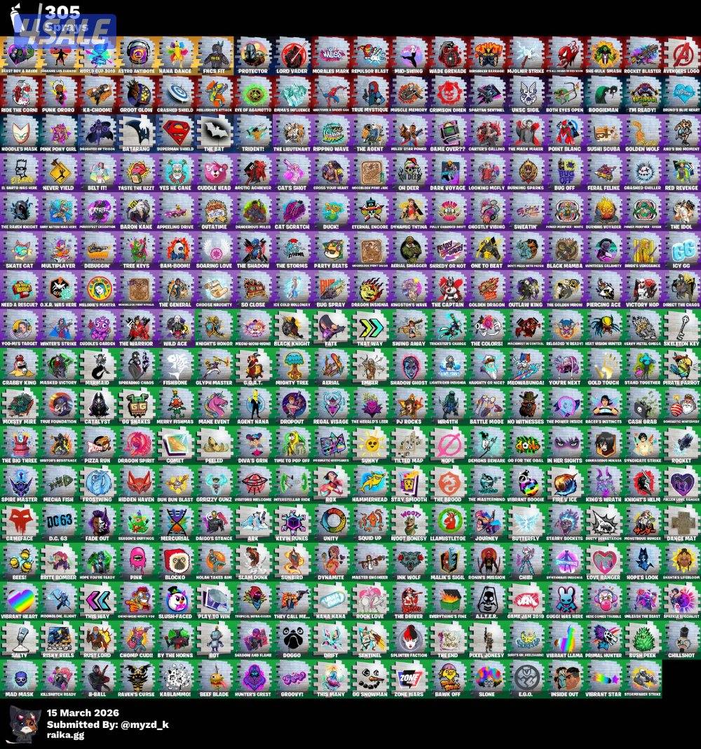 حساب فورت نايت فخم فيه افضل ٦ نوادر بل لعبة 🔥🔥🔥8