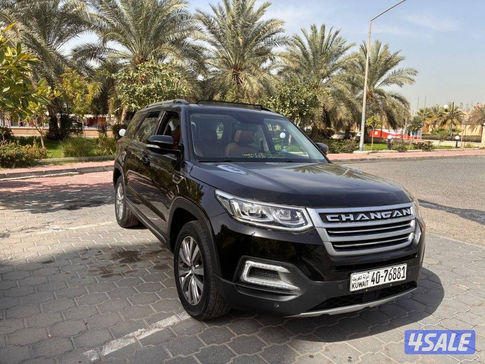 شانجان موديل 2019 وارد الوكالة اللون اسود ملكي من داخل جلد تان11