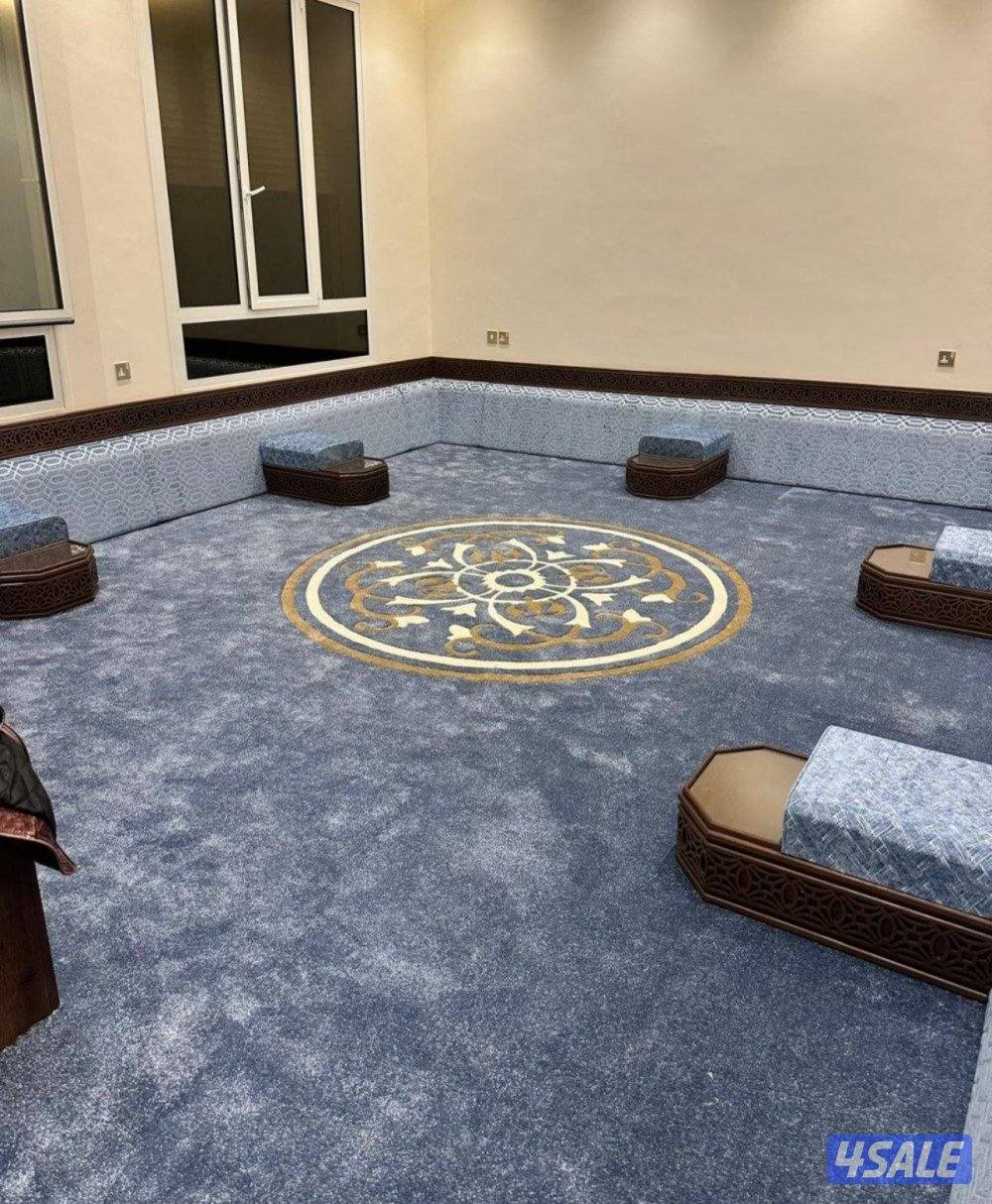 سجاد تركي للبيع + حفر يدوي نقشات حسب الطلب+ تفصال مساند ظهر5