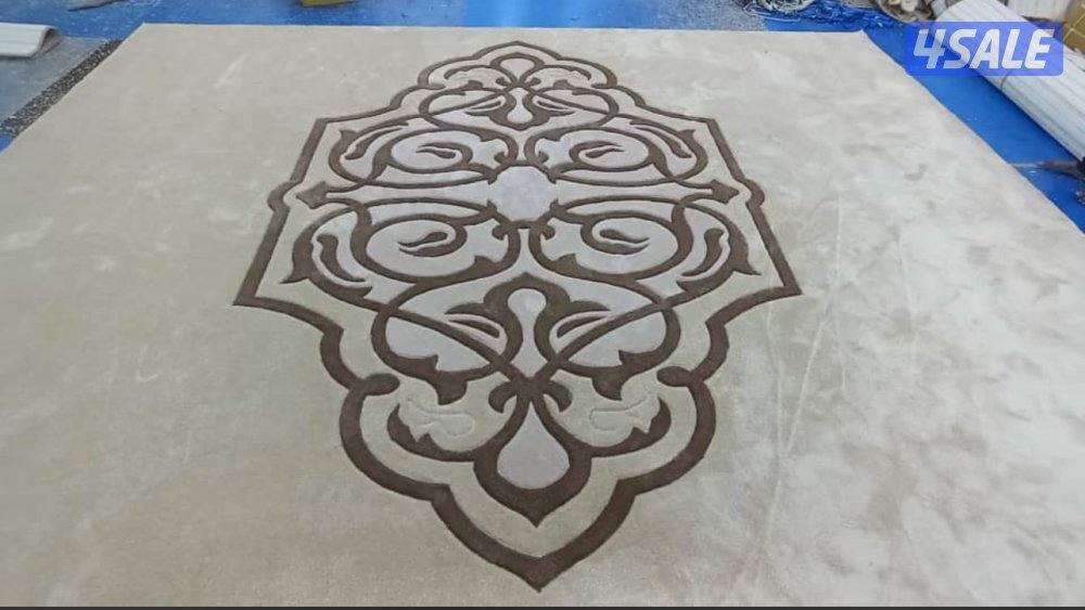سجاد تركي للبيع + حفر يدوي نقشات حسب الطلب+ تفصال مساند ظهر10
