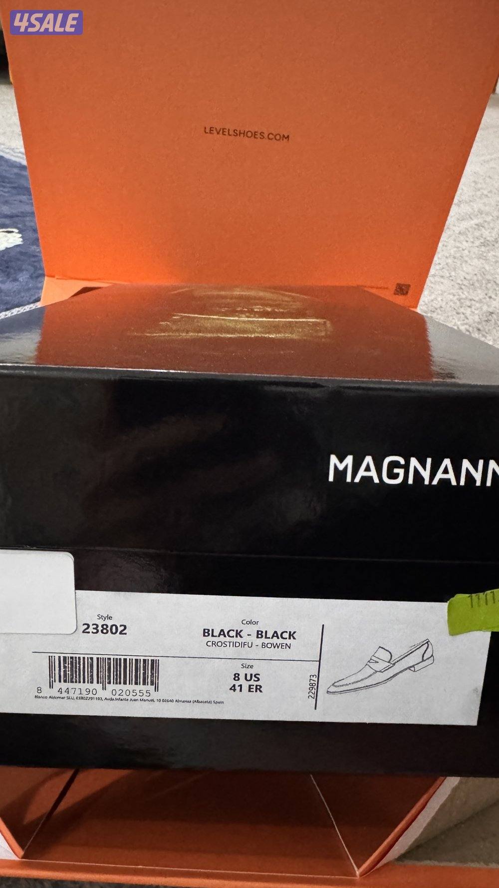 جوتي رجالي براند level  اسود مخملي2