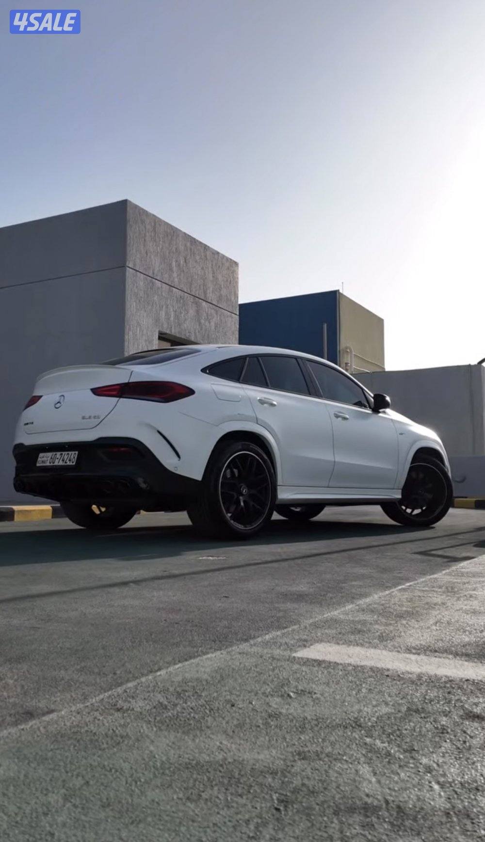 للبيع مرسيدس Gle53 - 2022 ابيض مطفي صبغ الوكالة بالكامل - شرط الفحص1