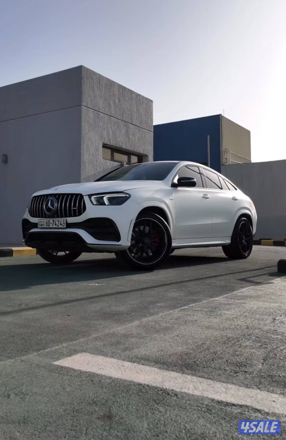 للبيع مرسيدس Gle53 - 2022 ابيض مطفي صبغ الوكالة بالكامل - شرط الفحص4