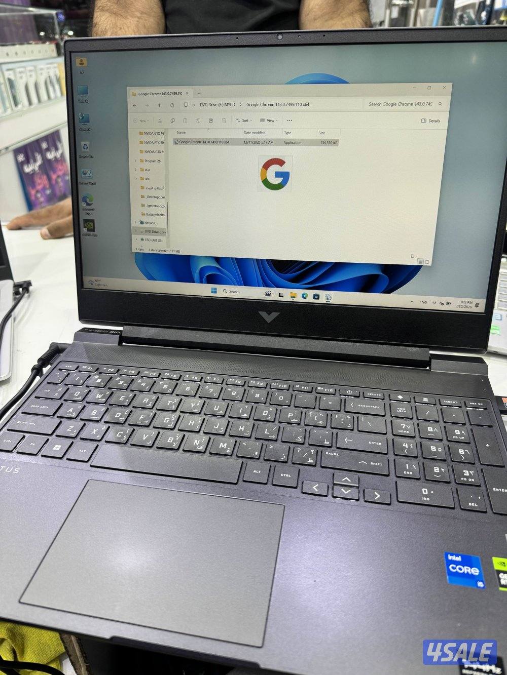 Hp victua i5 12Th Generation Ram 16Gb ssd 512Gb RTX 30500