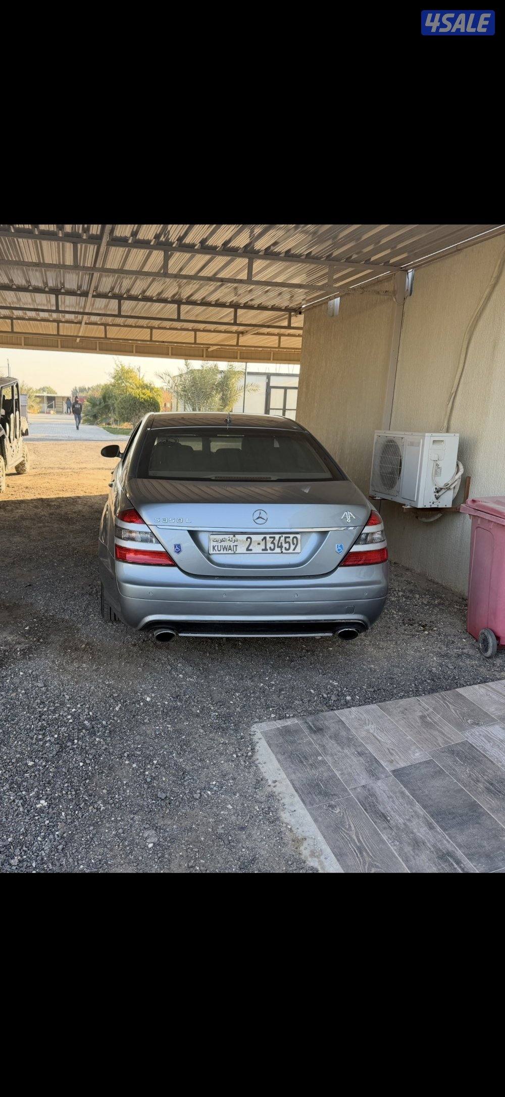 مرسيدس٣٥٠ لارج وكالة بكالة جيدة لون رمادي الأصلي، استيكر4